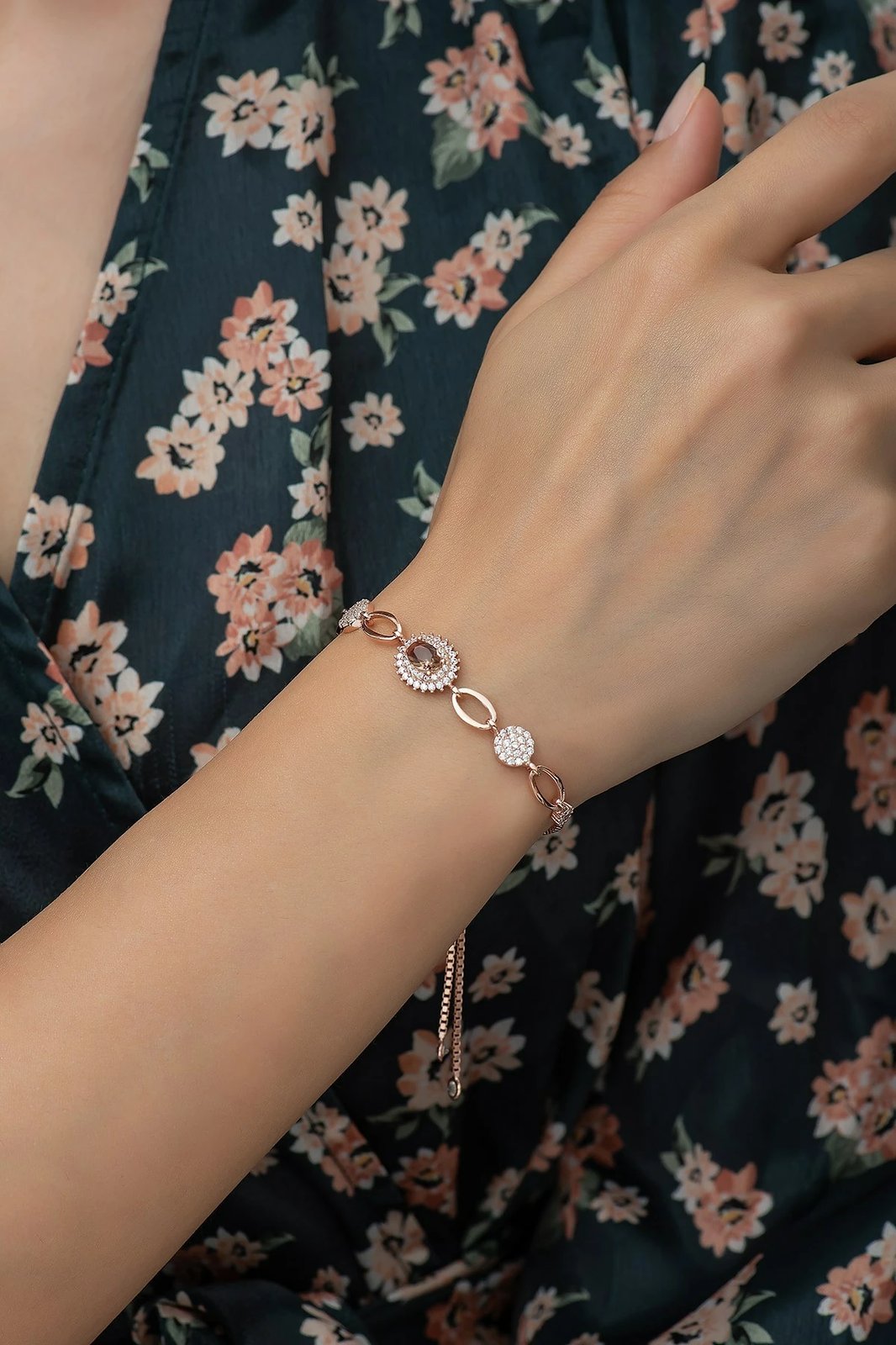 Byzylyk argjendi, ngjyrë rozë e artë, gur Zultanite, Jumeon, TRDYL689