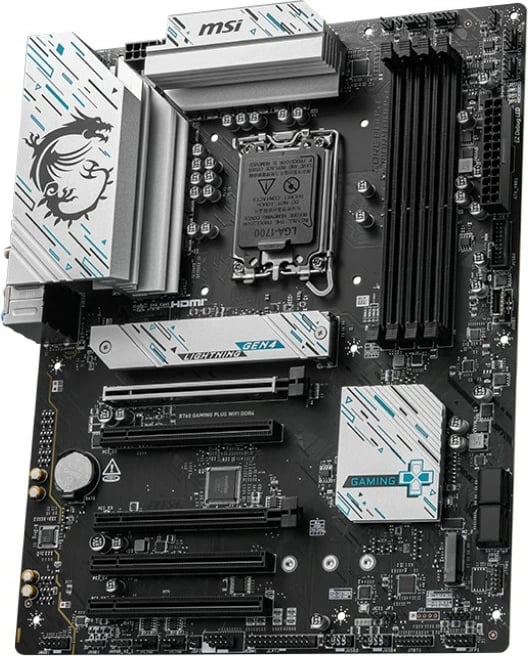 Pllakë amë MSI B760 GAMING PLUS WIFI DDR4, ATX, LGA1700, Wi-Fi 6E, e zezë