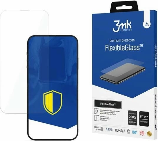 Xham mbrojtës hibrid FlexibleGlass 3MK për iPhone 14 Plus/14 Pro Max, Transparent