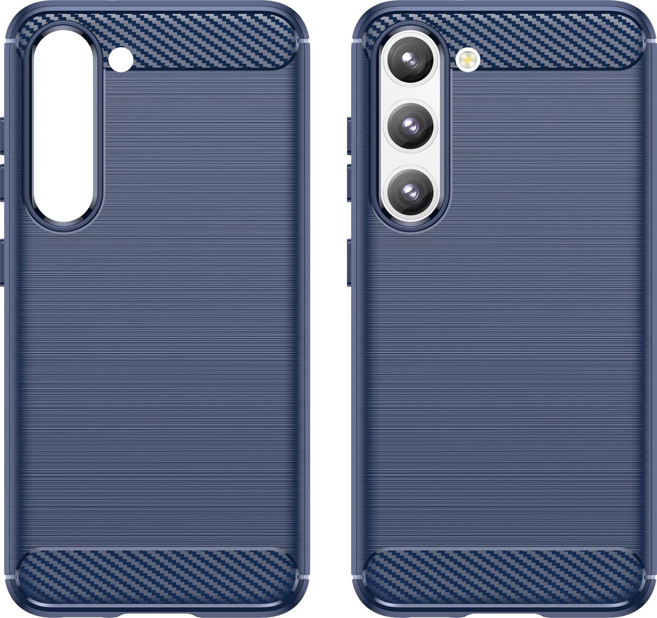 Mbështjellës për celular Hurtel Carbon Case për Samsung Galaxy S23, TPU, Blu