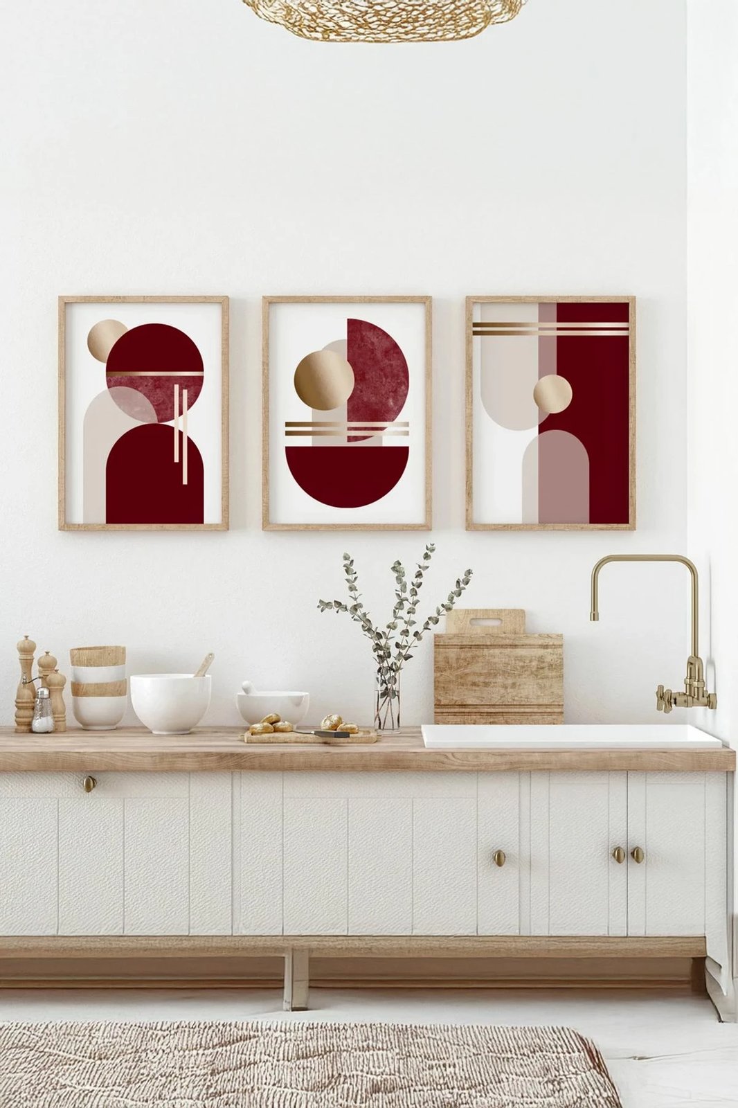 Pikturë dekorative me kornizë (3 copë), Wallity, Ersydata8-70100