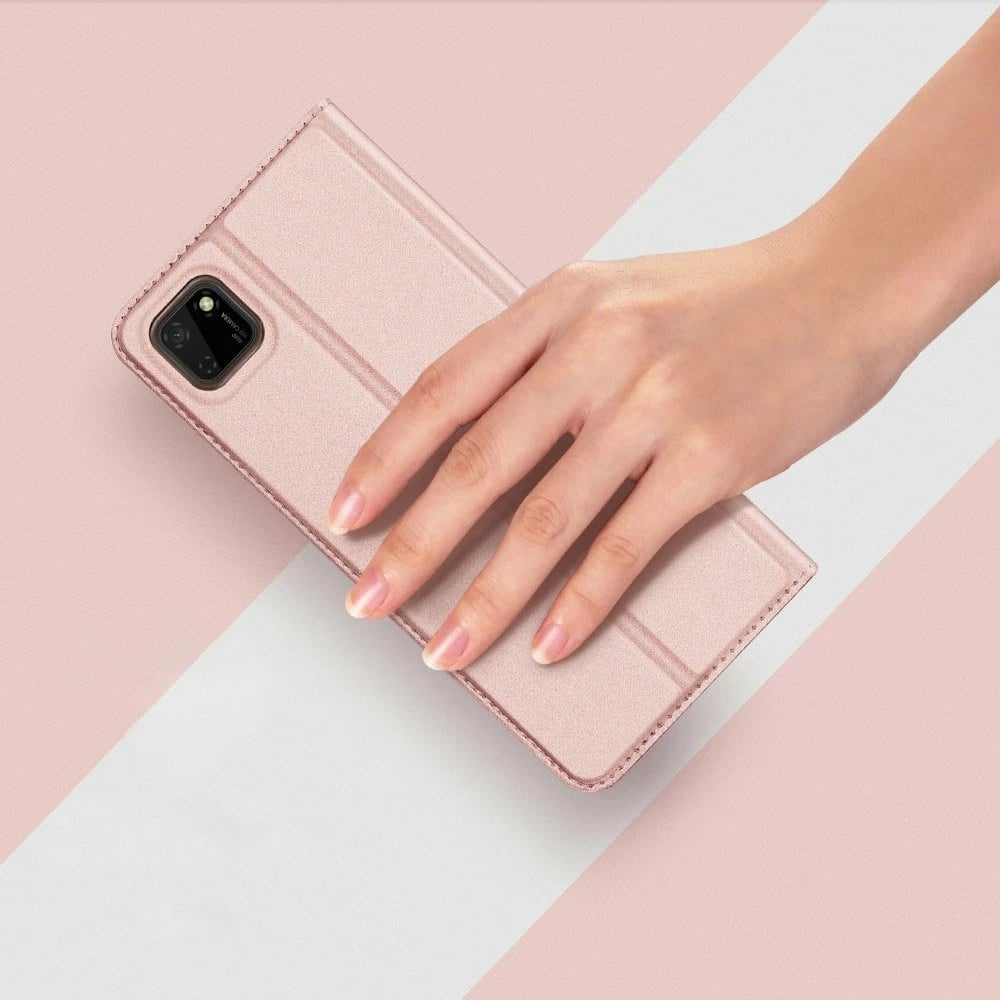 Mbështjellës Dux Ducis Skin Pro për Huawei Y5p, me kapak, rozë