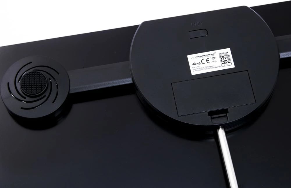 Peshore trupi diagnostike, Esperanza B.FIT EBS016K, 8-n-1, Bluetooth, deri 180 kg, 300x300 mm, 8 përdorues, e zezë