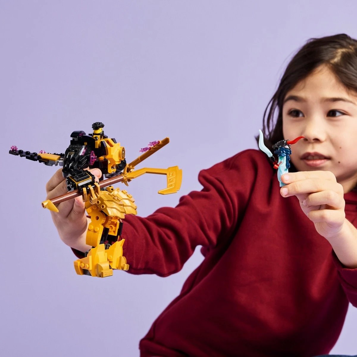 Set LEGO Ninjago Spinjitzu Battle Mech Arina 71839, 213 pjesë, për fëmijë, Plastikë