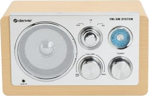 Radio personale Denver TR-63LW LIGHTWOOD, analog, bambu/argjend