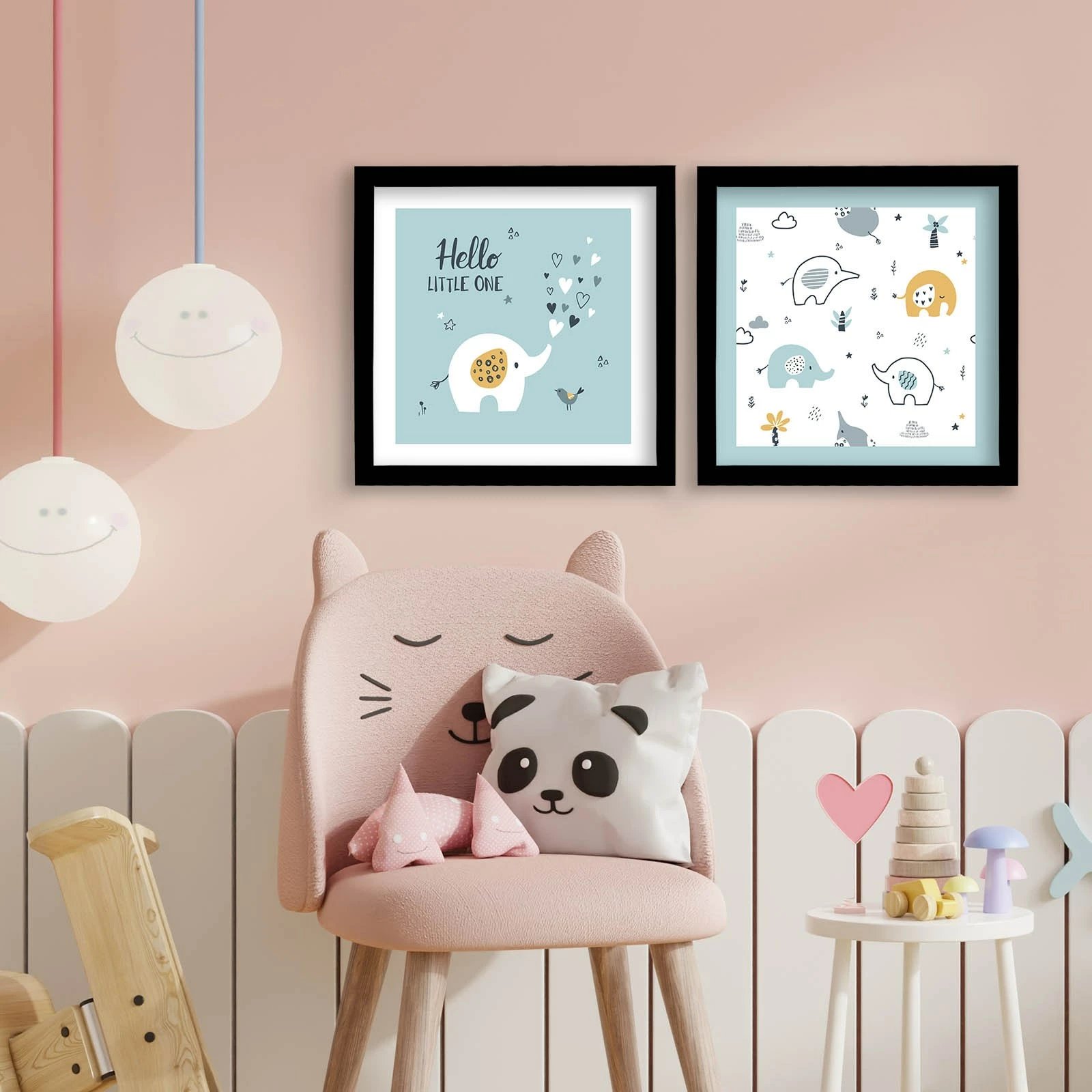 Pikturë dekorative me kornizë MDF (2 copë), Wallity, 2P3333SCT-007