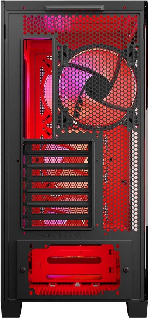 Kasë, MODECOM Volcano Expanse S Apex ARGB (AT-EXPANSE-SG-10-000000-0002), Midi Tower ATX, 4x140mm ARGB, panel xhami i temperuar, USB-C, e zezë