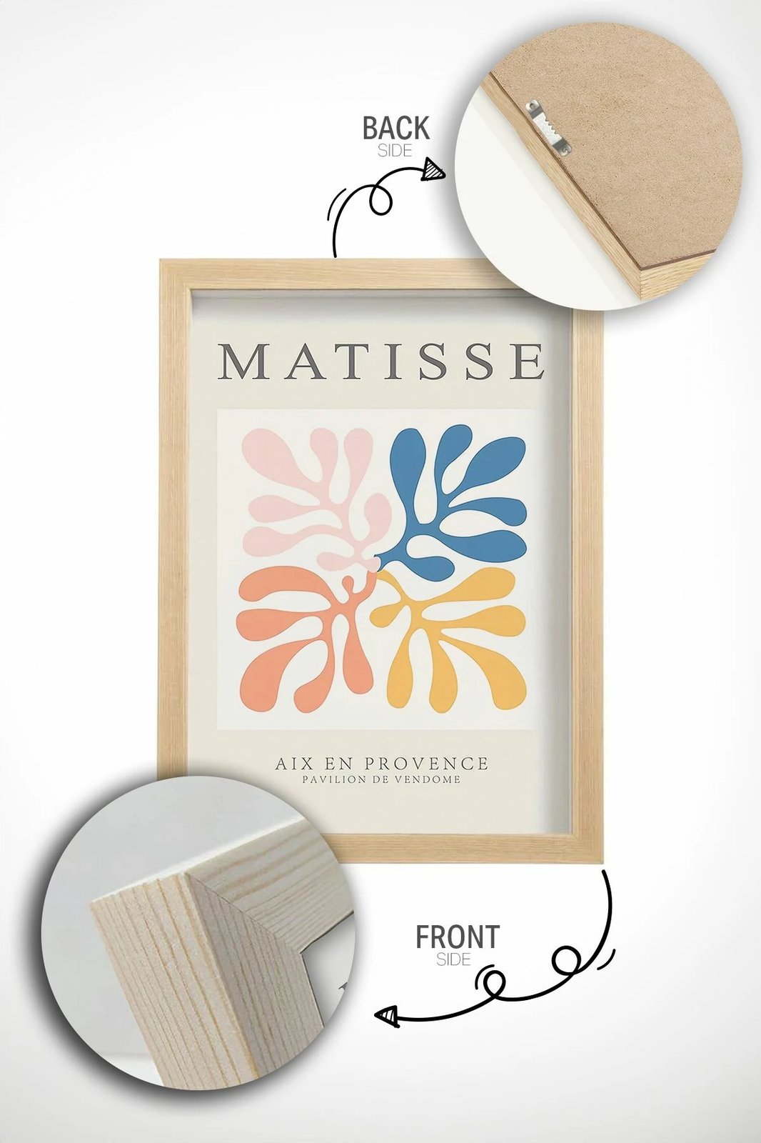 Pikturë dekorative me kornizë (3 copë), Wallity, Ersy3Ham16