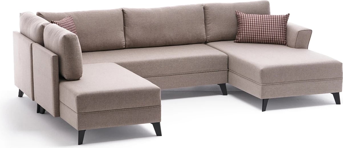 Kënd divan-krevat Eris, ngjyrë krem