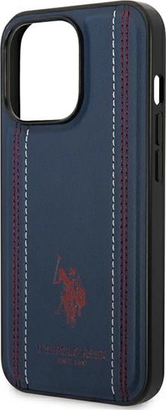 Mbështjellës US Polo Assn. USHCP14XPFAV për iPhone 14 Pro Max 6.7", lëkurë sintetike, navy
