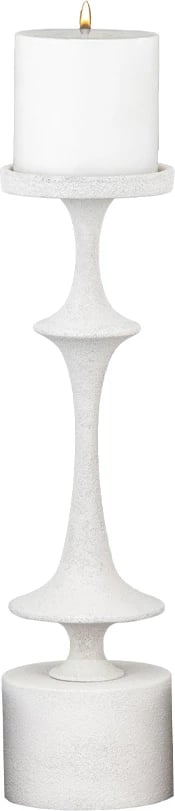 Mbajtëse qirinjsh MOMENTS, alumin i bardhë, 12.5x12.5x44.5cm