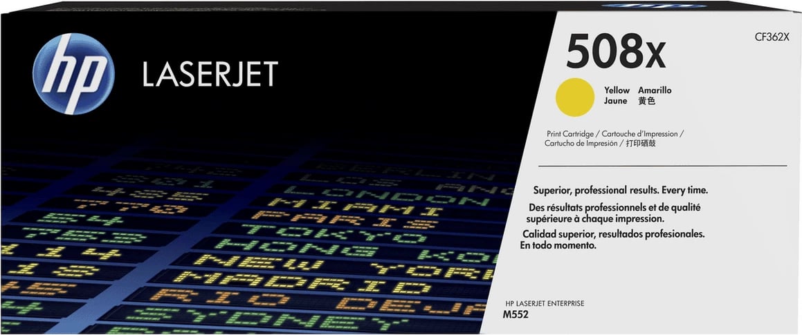 Toner HP 508X CF362X rendiment 9500 faqe, e verdhë