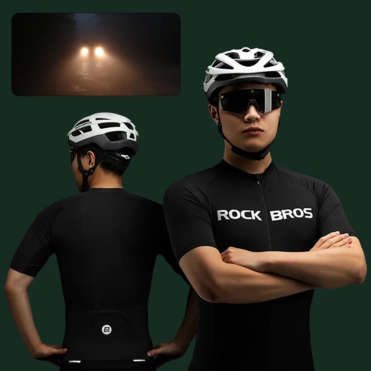 Bluzë çiklizmi Rockbros 15120002003, mëngë të shkurtra, L, e zezë