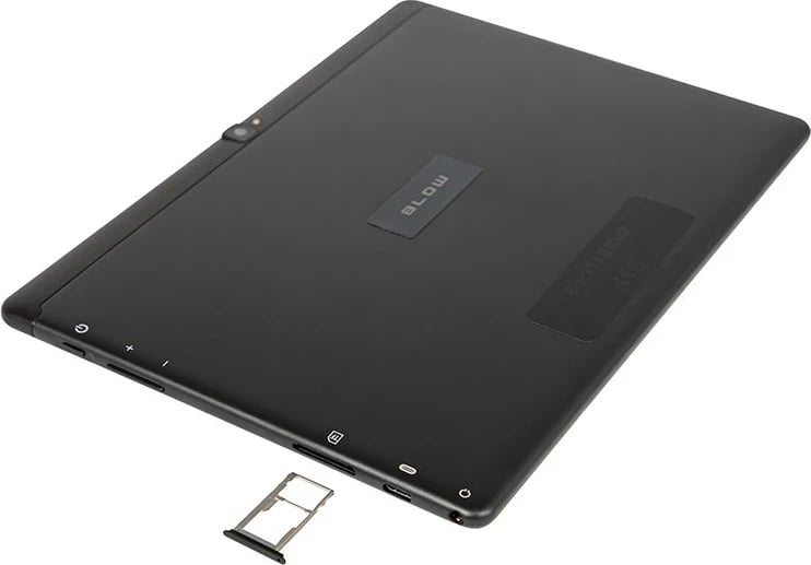 Tablet BLOW BlackTAB10, 10", 4 GB RAM, 128 GB, 4G LTE, i zi, me stilolaps dhe mbështjellës