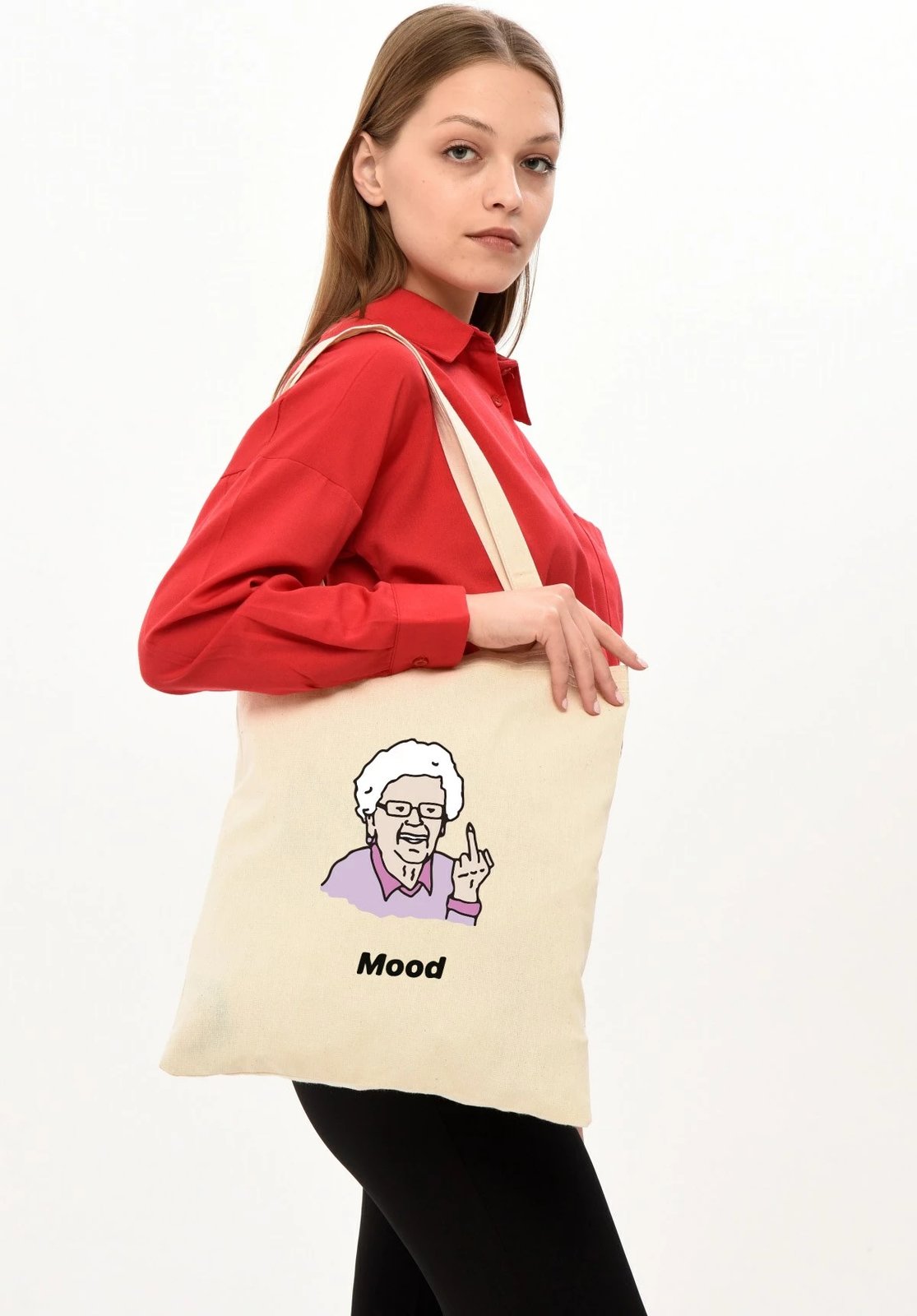 Qese tote Zoozie Bags, 0114, ngjyrë krem