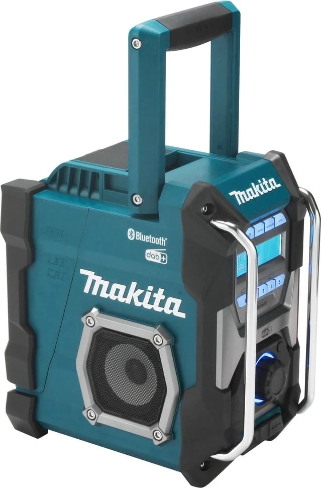 Radio Makita MR004G, Analog & digital, Blu