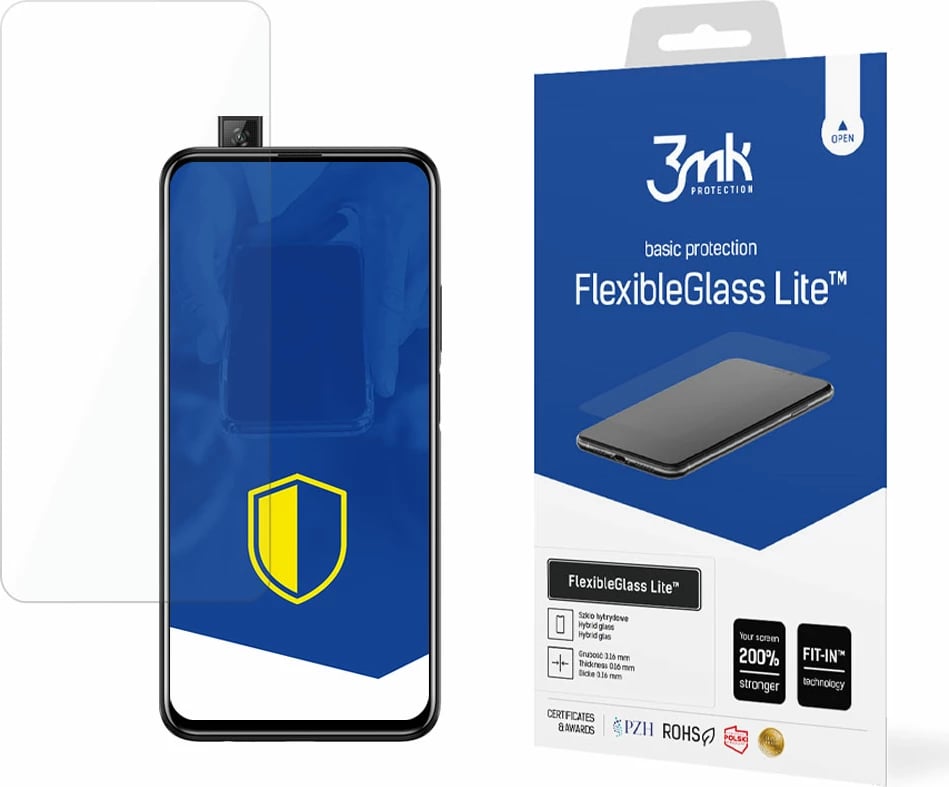 Xham hibrid mbrojtës për ekran, 3mk FlexibleGlass Lite për Huawei P Smart Pro 2019