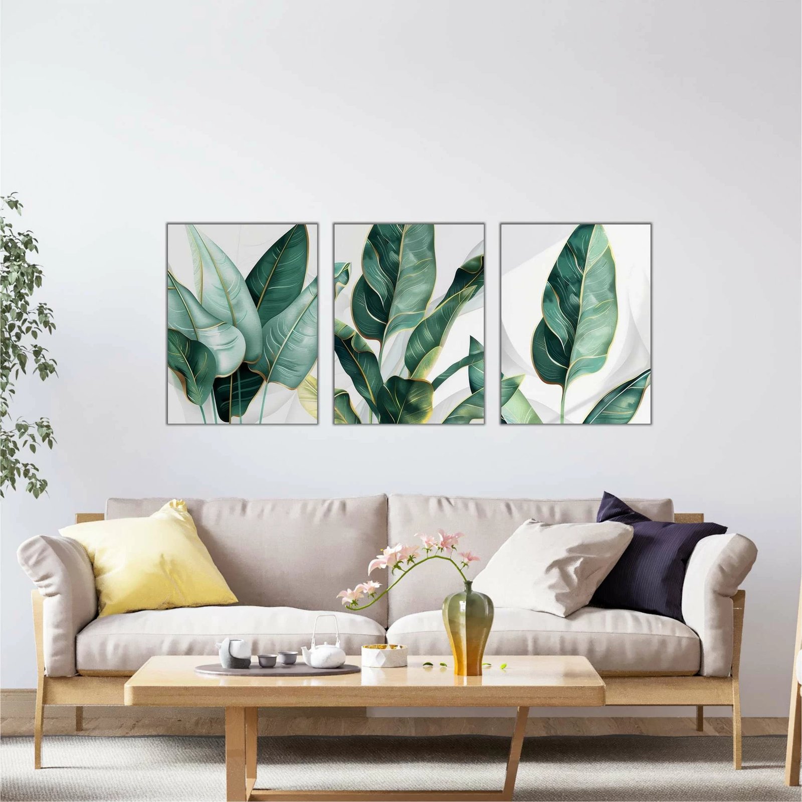 Pikturë dekorative MDF (3 copë), Wallity, shumëngjyrëshe, Mdf - 00117