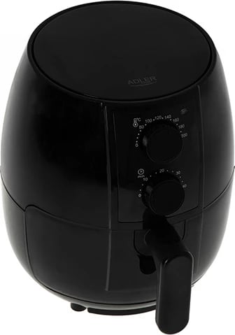 Fritezë me ajër, Adler AD 6312, 2.5 L, 1600W, 80-200°C, kohëmatës 60 min, e zezë