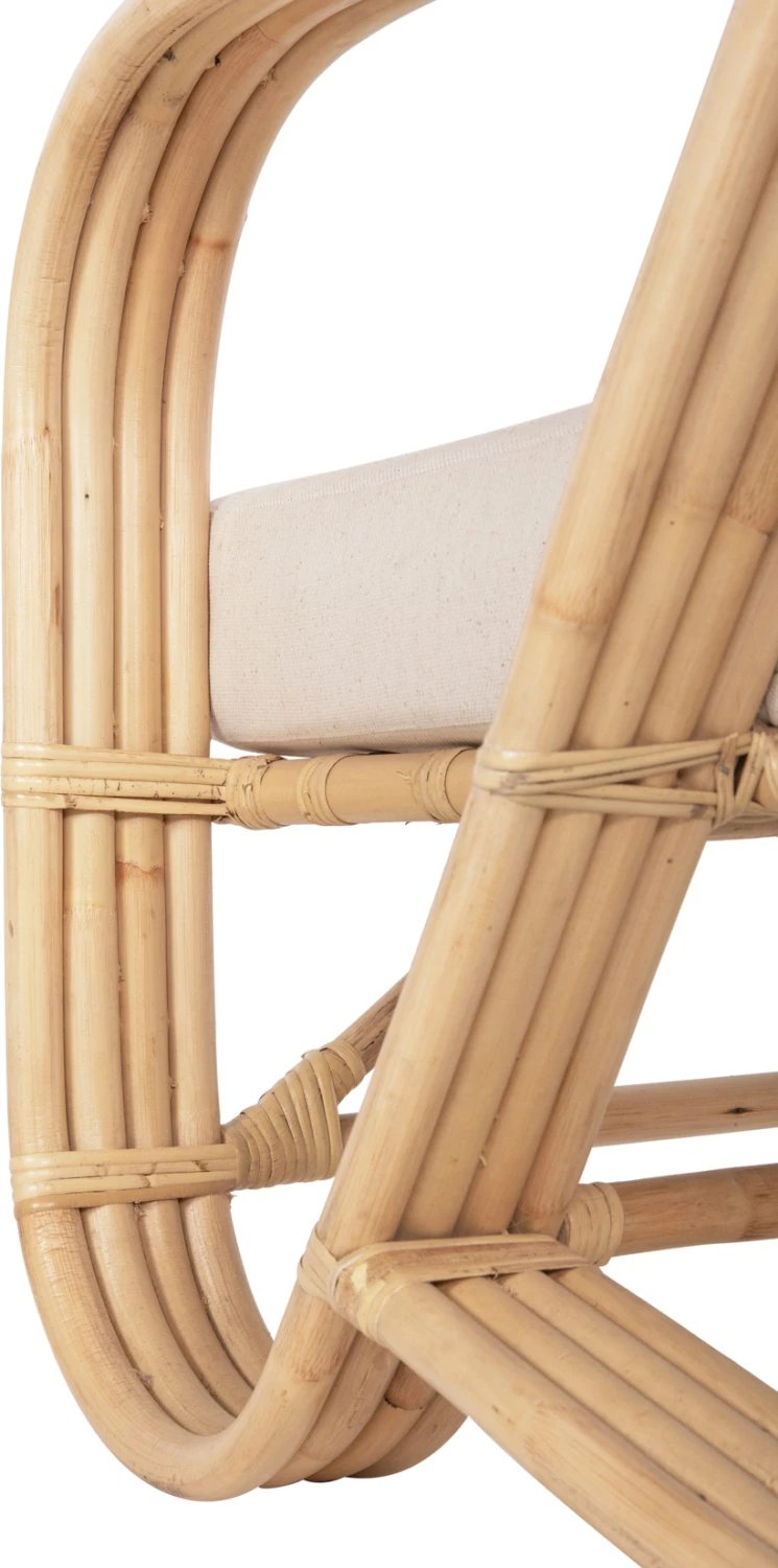 Karrige Baroness FH9813, natyrale, jastëk të bardhë, 81x90x92H cm