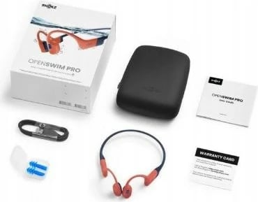 Kufje SHOKZ OpenSwim Pro, pa tela, bone conduction, Bluetooth 5.2, të kuqe
