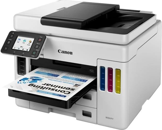Printer multifunksional, Canon MAXIFY GX7050 (4471C006), MegaTank inkjet A4, 4-në-1, Wi‑Fi/LAN, ADF 50 fletë, kapacitet 600 fletë