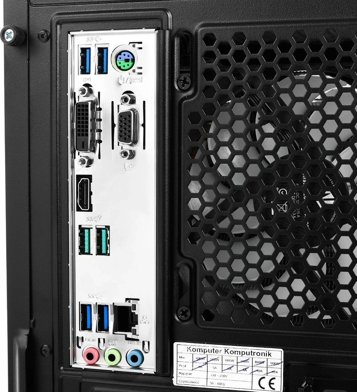 Kompjuter Komputronik Infinity R550 [Z18], Ryzen 5, RTX 4060 Ti, 64GB, 2TB+4TB, W11 Pro, e zezë