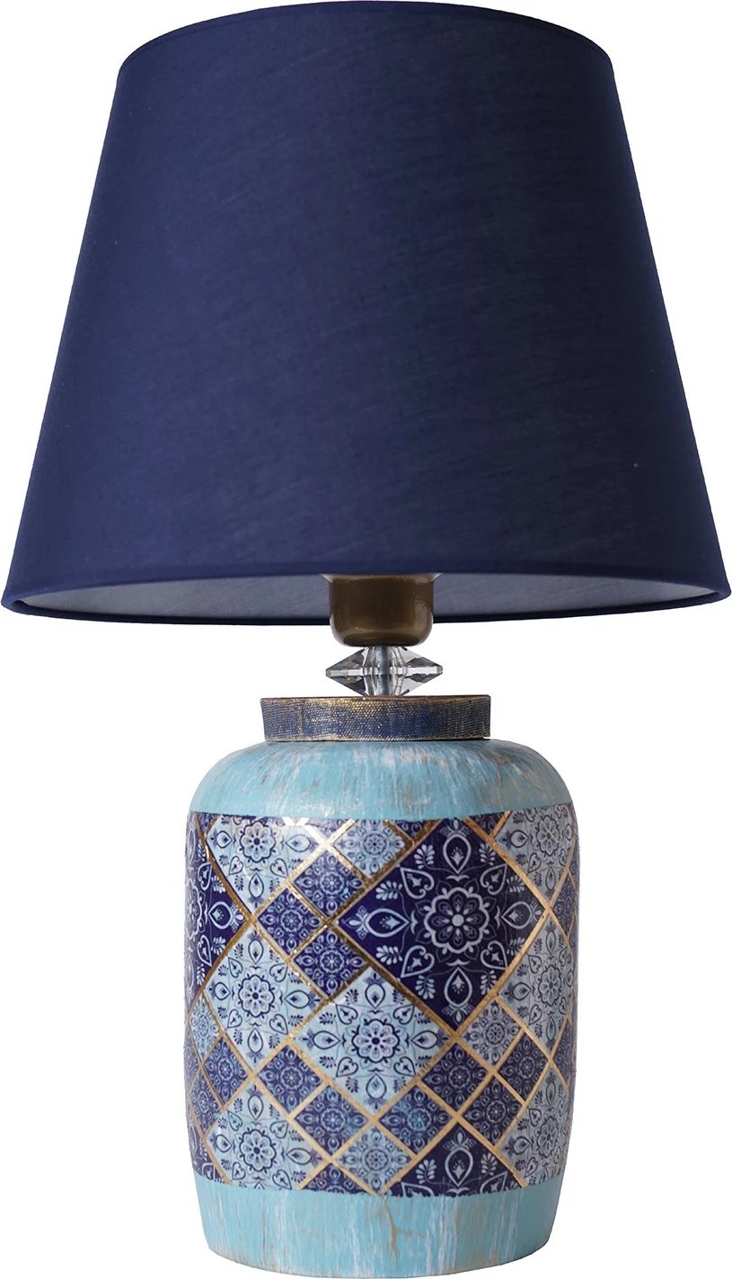 Llambë tavoline Opviq, YL508, qeramike, ngjyrë kaltër