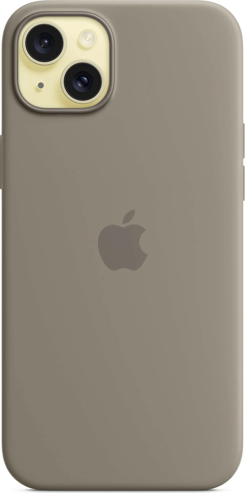 Mbështjellës Apple iPhone 15 Plus, silikon, MagSafe, taupe