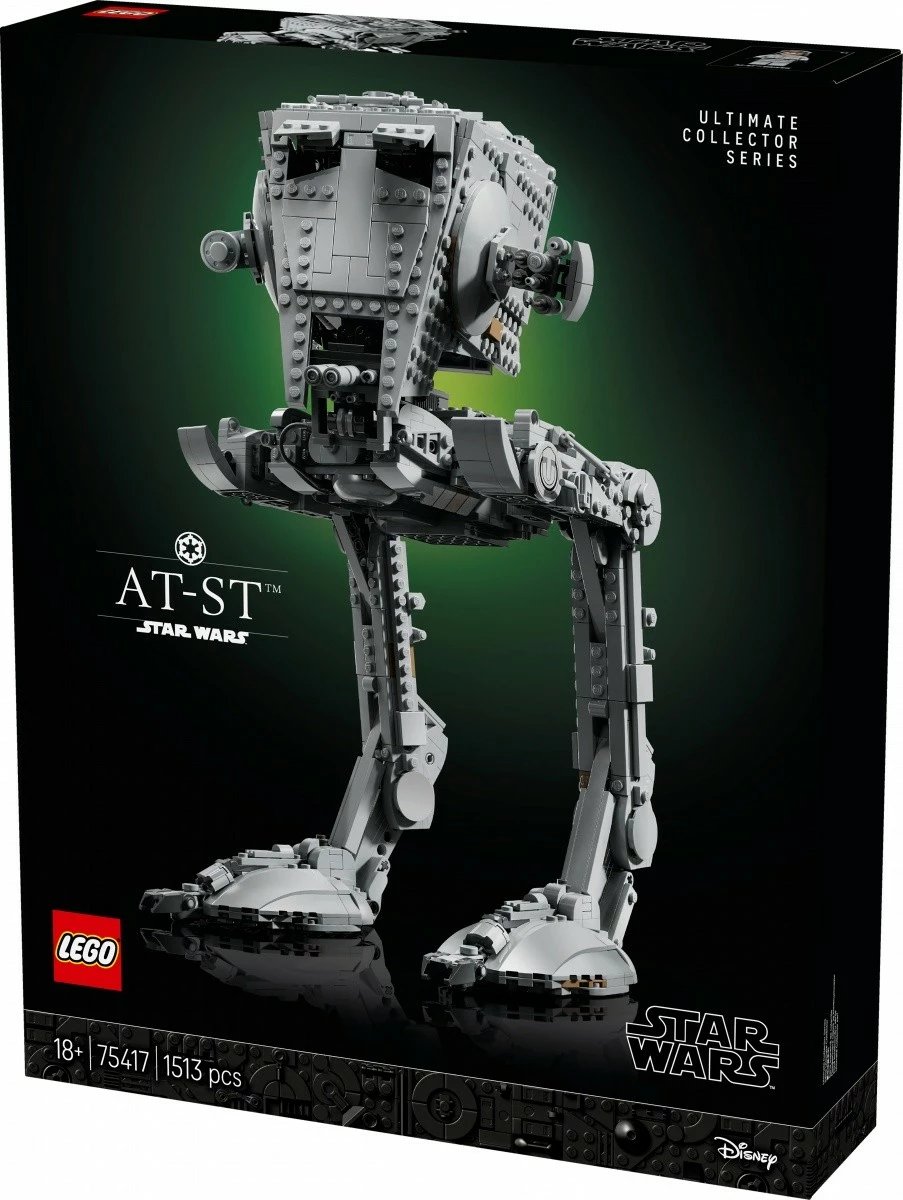 Set LEGO Star Wars AT-ST Walker 75417, Ultimate Collector Series, 1513 pjesë, Gri