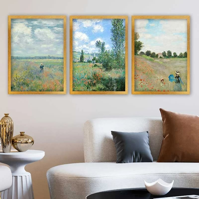 Pikturë dekorative me kornizë (3 copë), Wallity, 3AC_UN2677423_3545