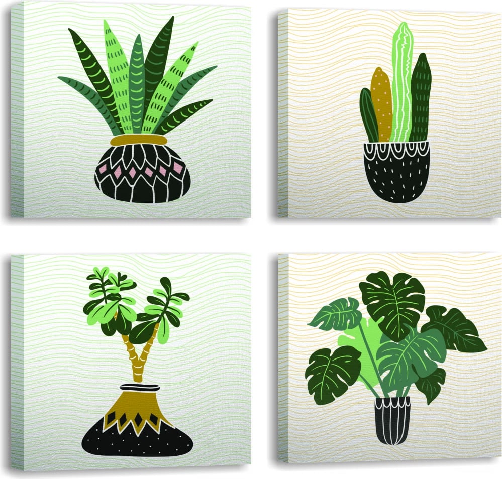 Pikturë dekorative në kanavacë (4 copë), Wallity, FRJ04