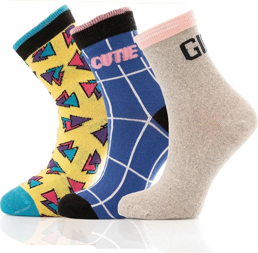 Set çorapash (3 copë), Jumeon, 001-000278, shumëngjyrëshe