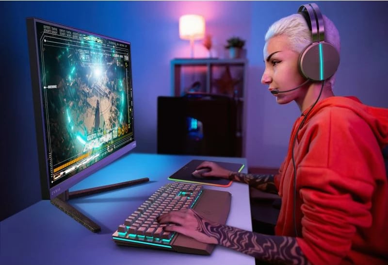 Monitor gaming, Philips, 27M2N5500/00, 27 inç QHD 180Hz 0.5ms IPS HDR400, zi/kaltër/gri