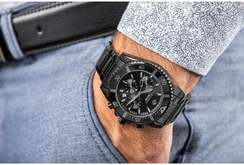 Orë dore për meshkuj Giewont, e zezë