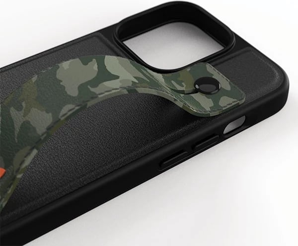 Mbështjellës Adidas OR Hand Strap Case për iPhone 13/13 Pro 6.1", e zezë-gjelbër