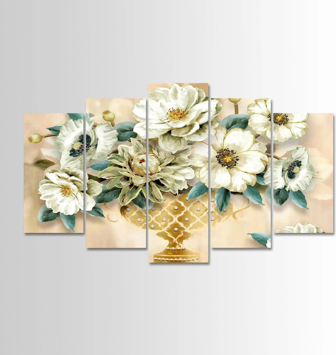 Pikturë dekorative MDF, 5 pjesë, Wallity, 100x60cm, shumëngjyrëshe