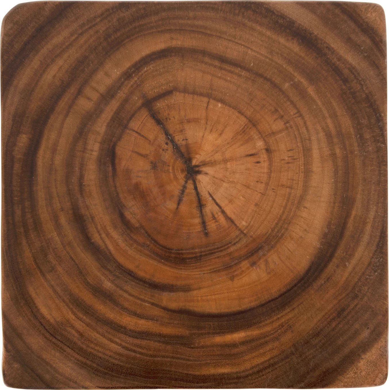 Karrige për bar GEBO, dru suar, ngjyrë arre, katrore, 35x35x46.5cm