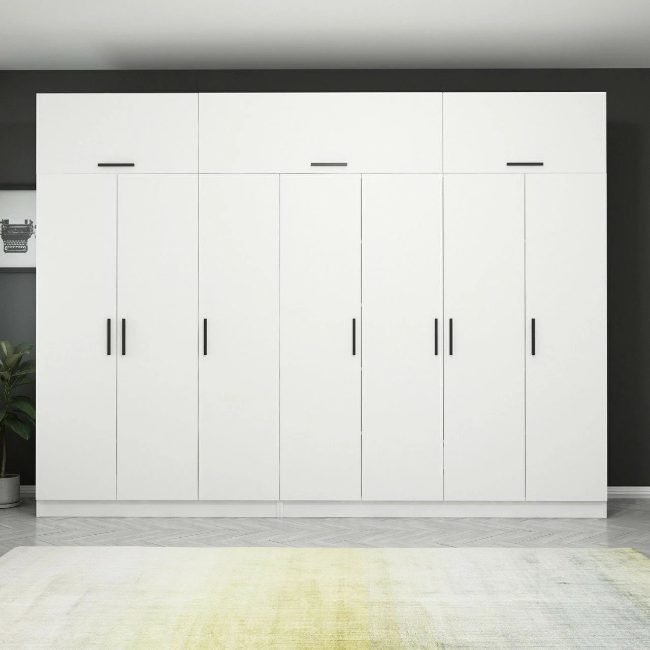 Dollap i bardhë për rroba, Skye Decor, Kale - 3934