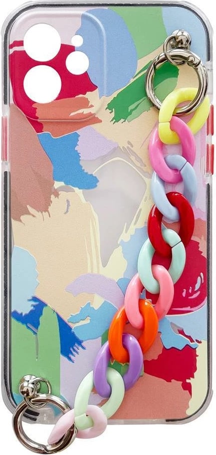 Mbështjellës Hurtel Color Chain Case për Samsung Galaxy A72, me zinxhir shumëngjyrësh