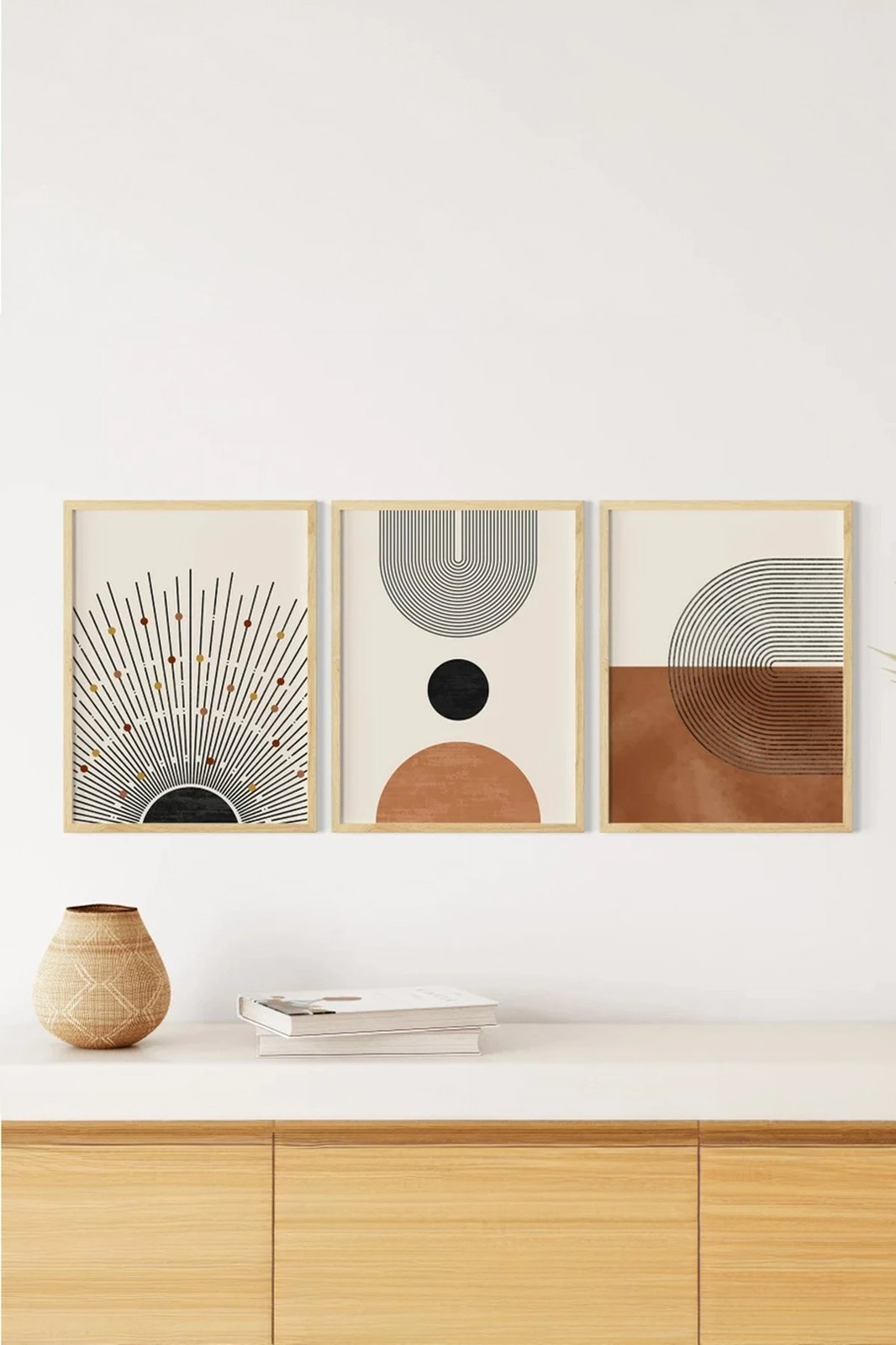 Pikturë dekorative me kornizë (3 copë), Wallity, 3Dartsohoset3