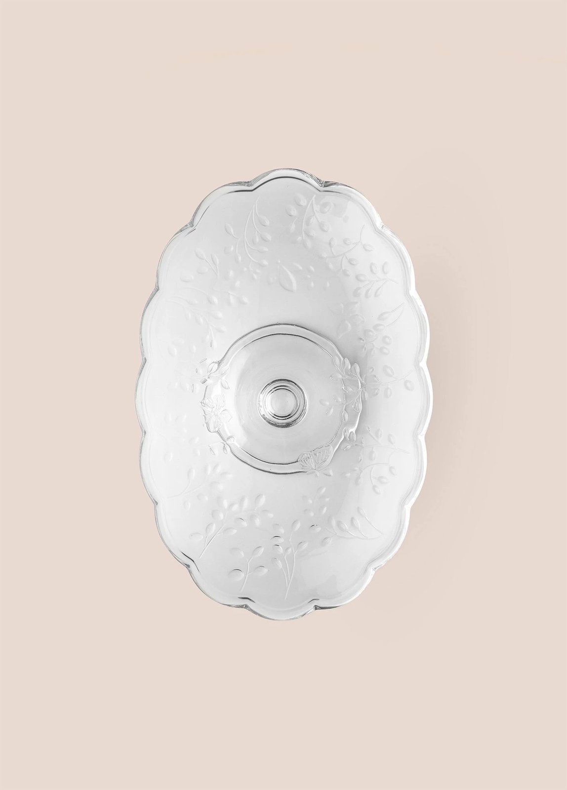 Pjatë për servirje tortash Hermia, qelq transparent, CAM0498