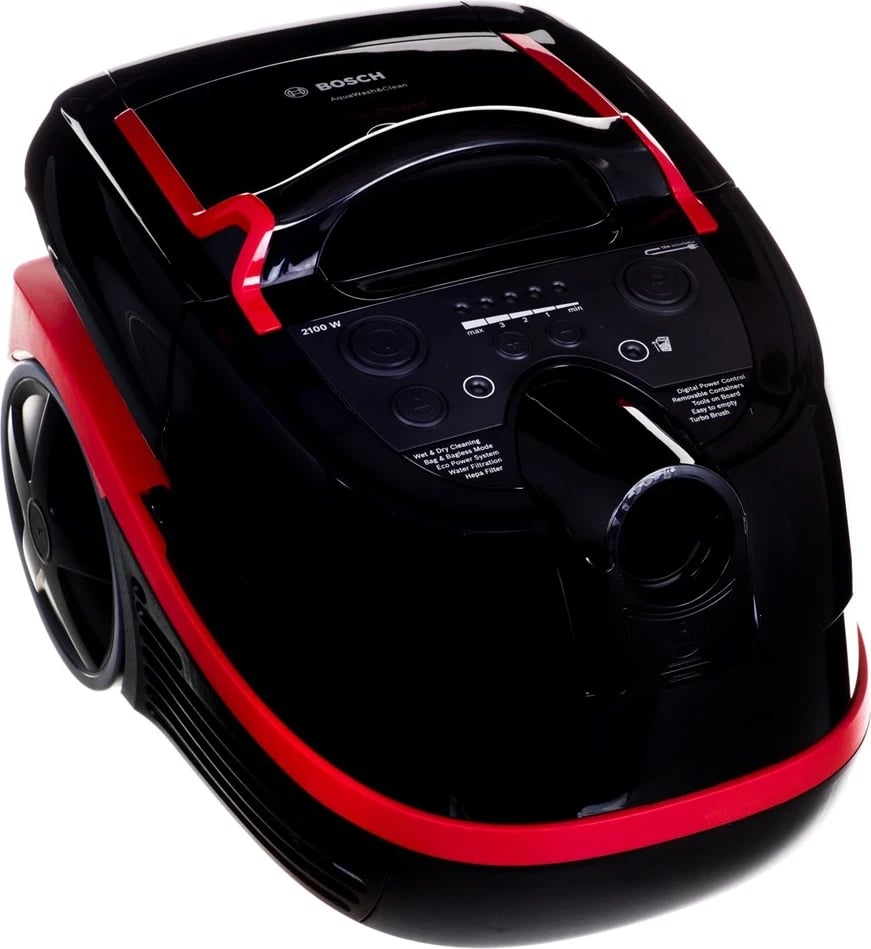 Fshesë me korrent Bosch, BWD421POW, seria 4, 2100W, e zezë/kuqe