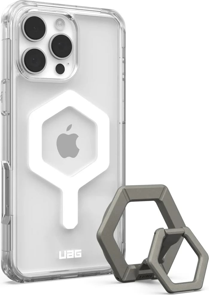 Mbështjellës Urban Armor Gear Plyo për celular, 6.9", TPU, i bardhë, transparent