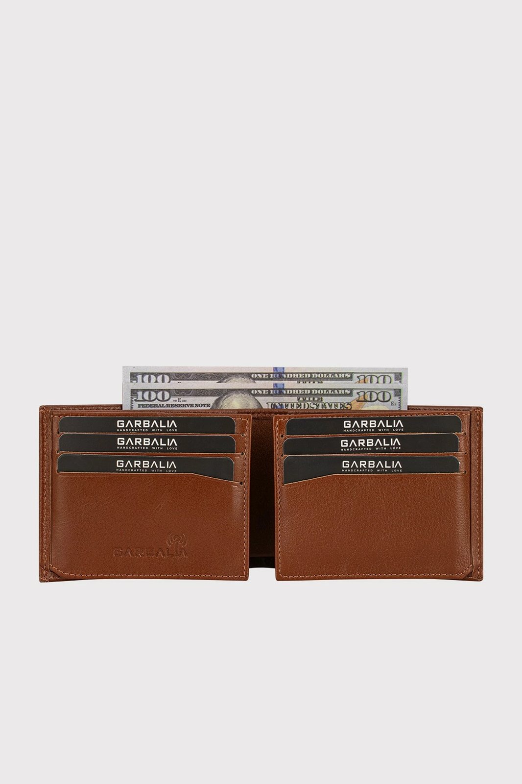 Mbajtës kartelash prej lëkure, ngjyrë tan, Zoozie Bags, Porto v2