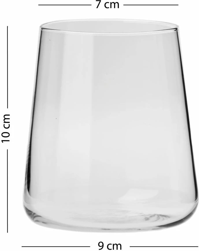 Set gotash prej qelqi (4 copë), Hermia Concept, Avantgarde 420, transparent