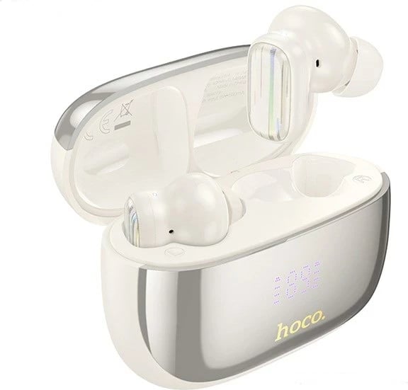 Kufje HOCO EQ20 Rhyme wireless in-ear, Bluetooth, për thirrje/muzikë, e bardhë