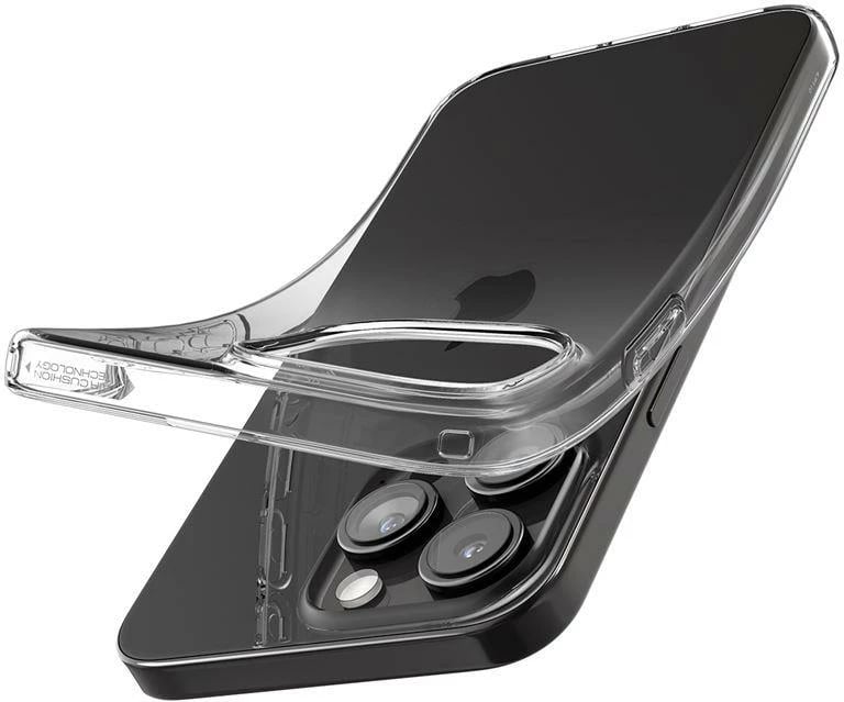 Mbështjellës Spigen Crystal Flex për iPhone 15 Pro Max, Transparent