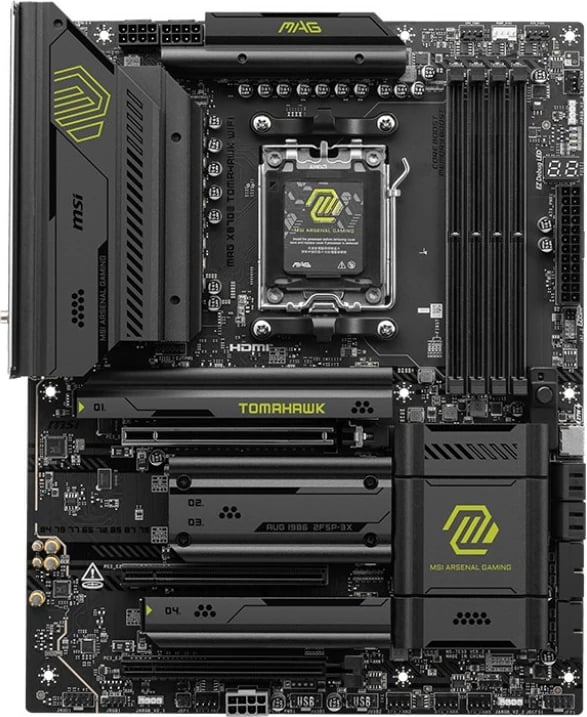 Pllakë amë MSI MAG X870E TOMAHAWK WIFI, AMD, Socket AM5, 256 GB, DDR5-SDRAM