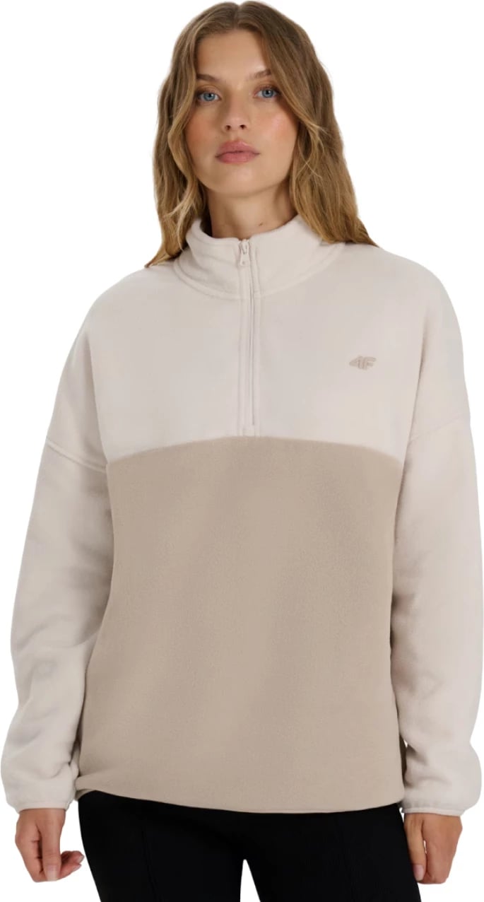 duks fleece për femra 4F, bezhë